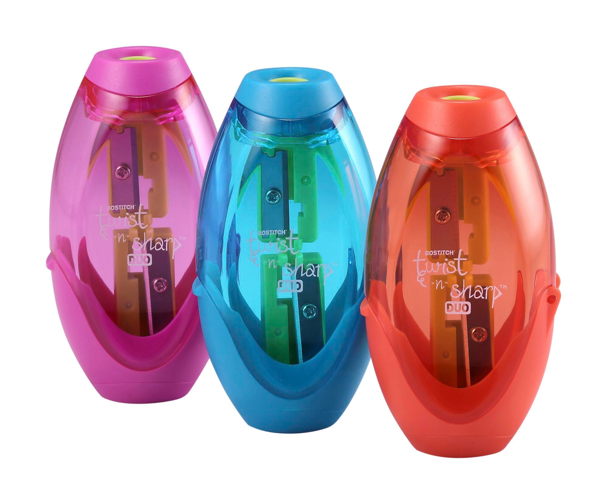 Bostitch Manual Pencil Sharpeners — Three-Pack