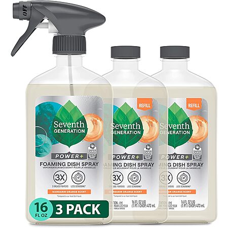 Seventh Generation dish spray from Abby’s home favorites
