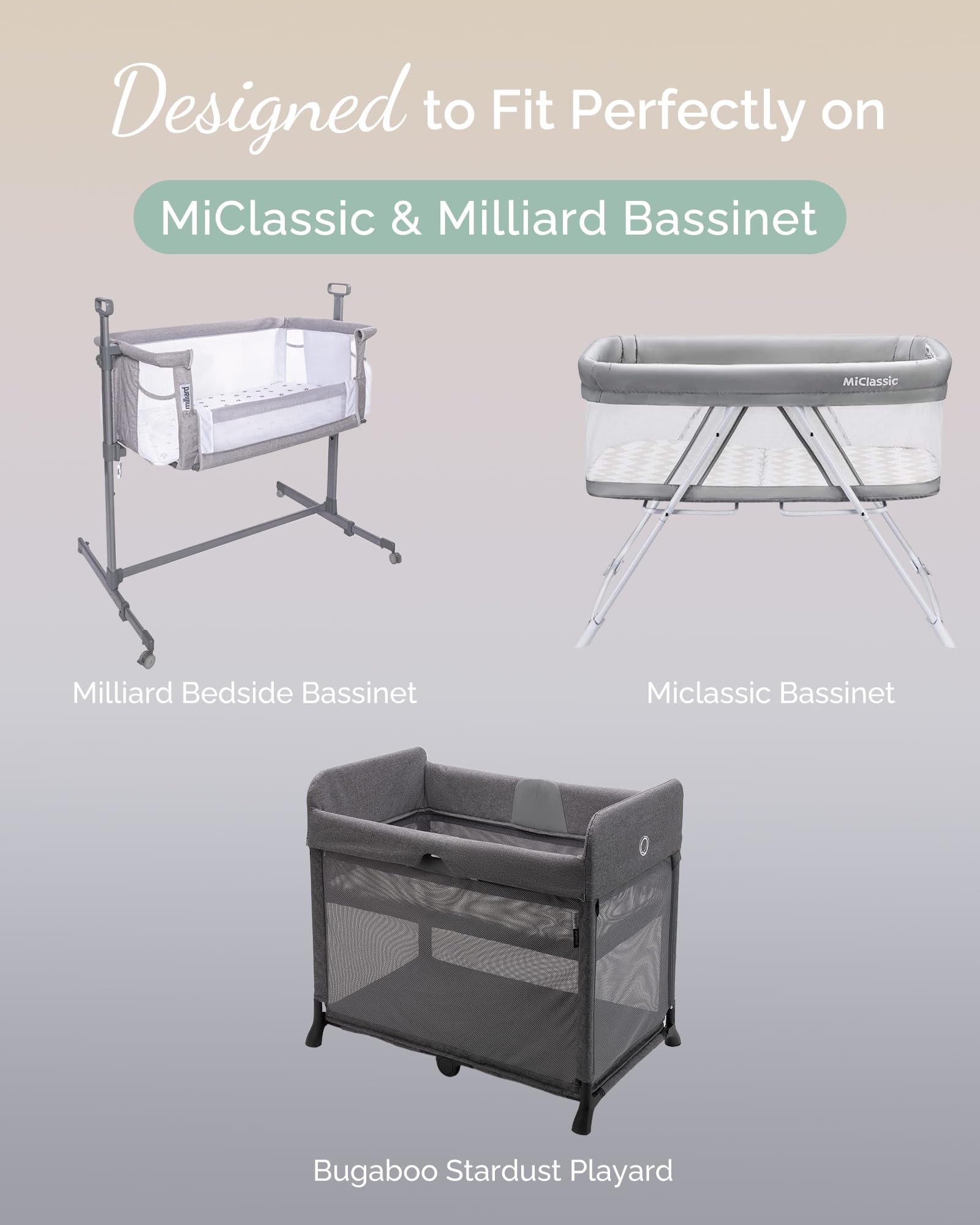 TotCare Bassinet Sheets — 35×20
